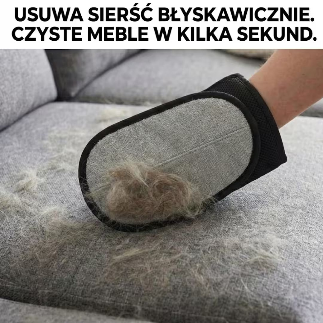Kudełek – mobilna rękawica do usuwania zwierzęcej sierści