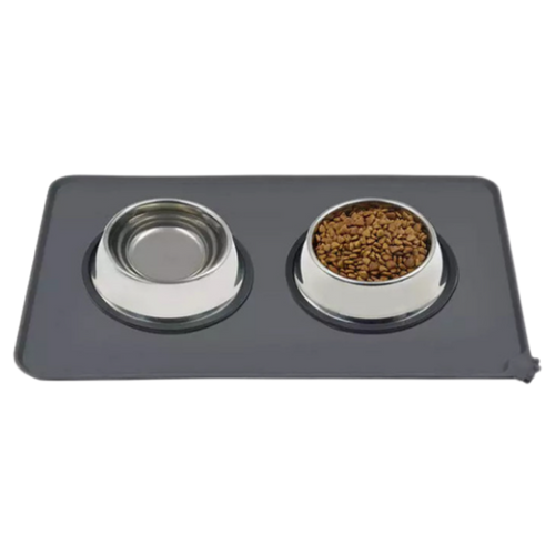 Silikonowa Mata pod Miski  – Antypoślizgowa i Wodoodporna (48x30 cm)